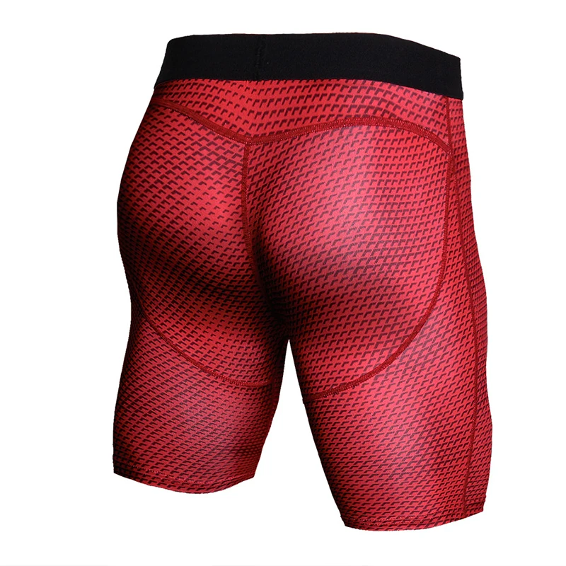 Running Tights Mens Short Workout Leggings Sports Fitness Compression Shorts Skin Tight Quick Dry Training Gym Cycle Short Pants