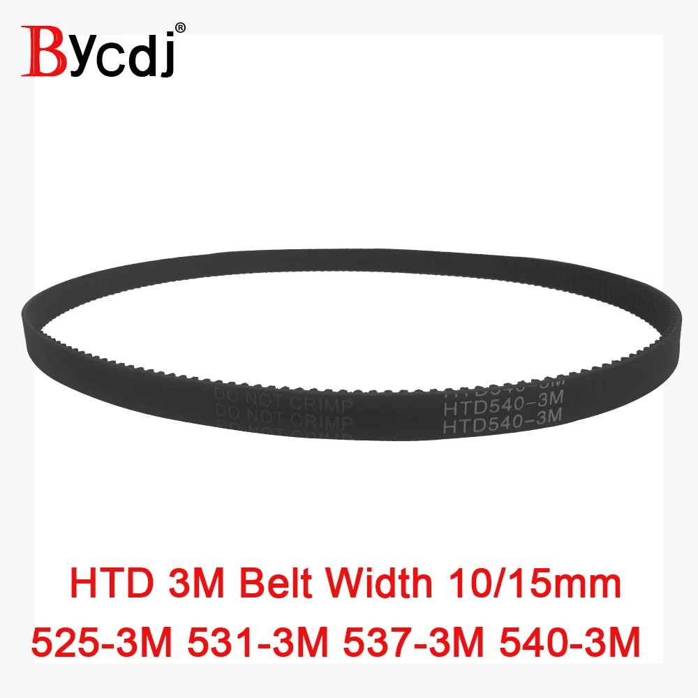 

Arc HTD 3M Timing belt C=525 531 537 540 width 6-25mm Teeth175 177 179 180 HTD3M synchronous pulle 525-3M 531-3M 537-3M 540-3M