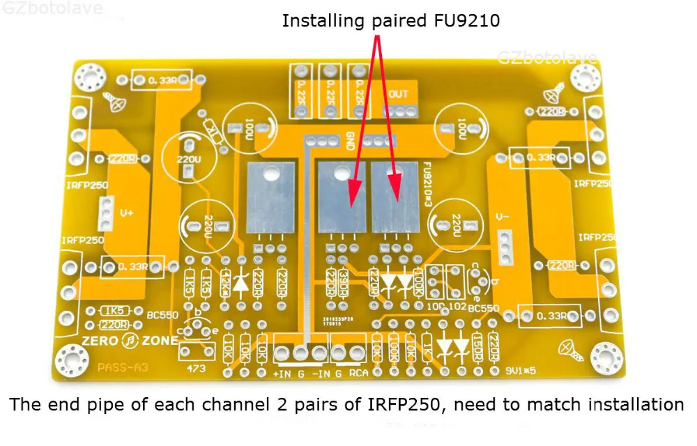 

Free ship PASS A3 single ended class a power amplifier kit 30W+30W supports balanced and unbalanced inputs