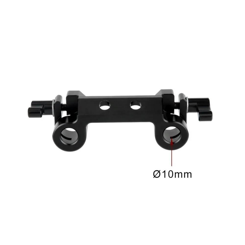 NICEYRIG 15mm Rod Clamp Schouder Rig Dubbele 15mm Staaf Stopper DSLR Camera Rig Schouder 15mm Dubbele Stang spoorweg Klem Cap 1/4"