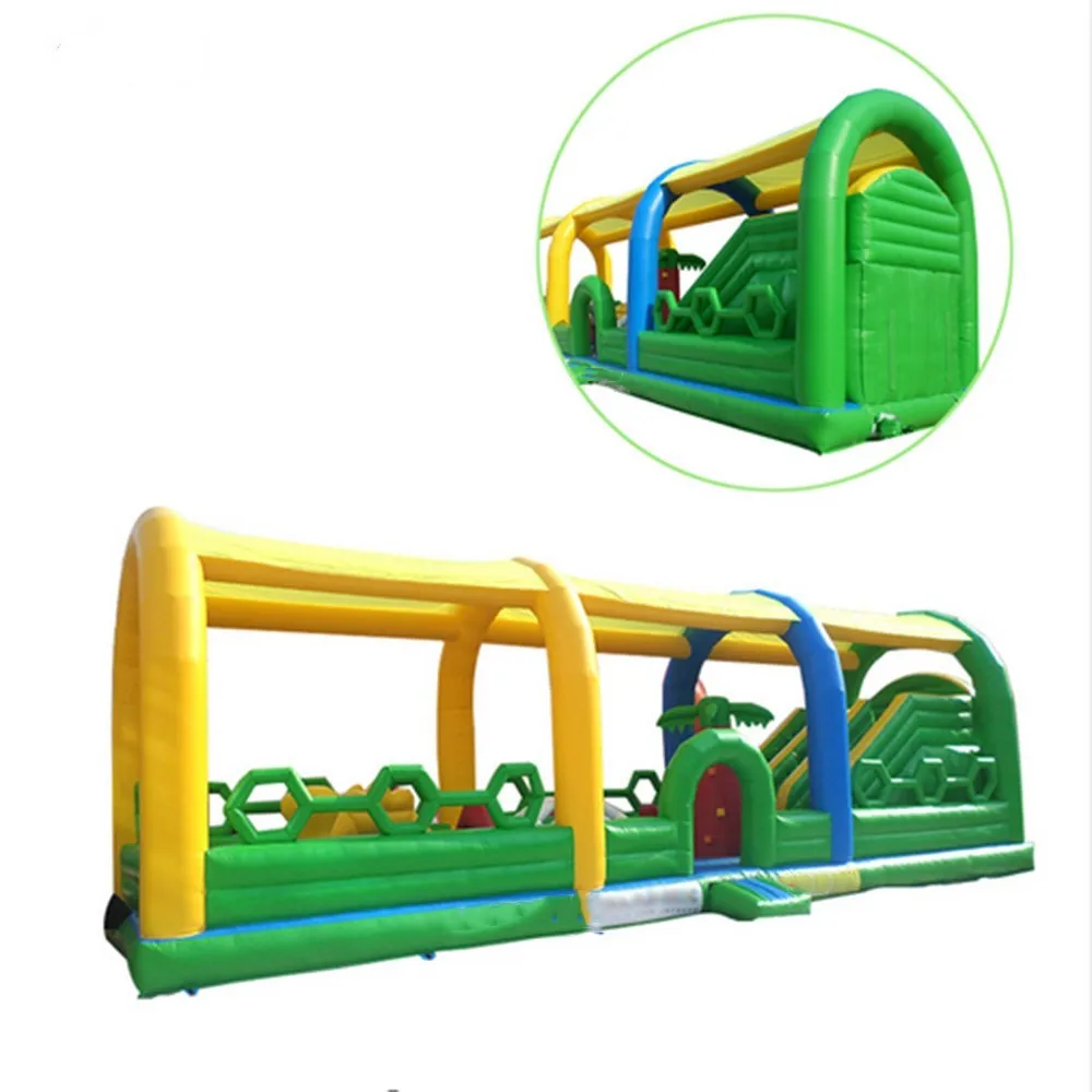 

Outdoor Inflatable Challenging Obstacle Course Adventure Rush Inflatable Obstacle Course Playground with Climbing Wall