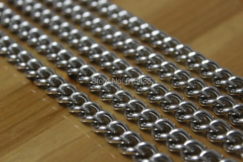 Wholesale 5meter of  Stainless Steel   Smooth Cowboy  Link  chain jewelry finding / Marking Chain DIY Cool Heavy