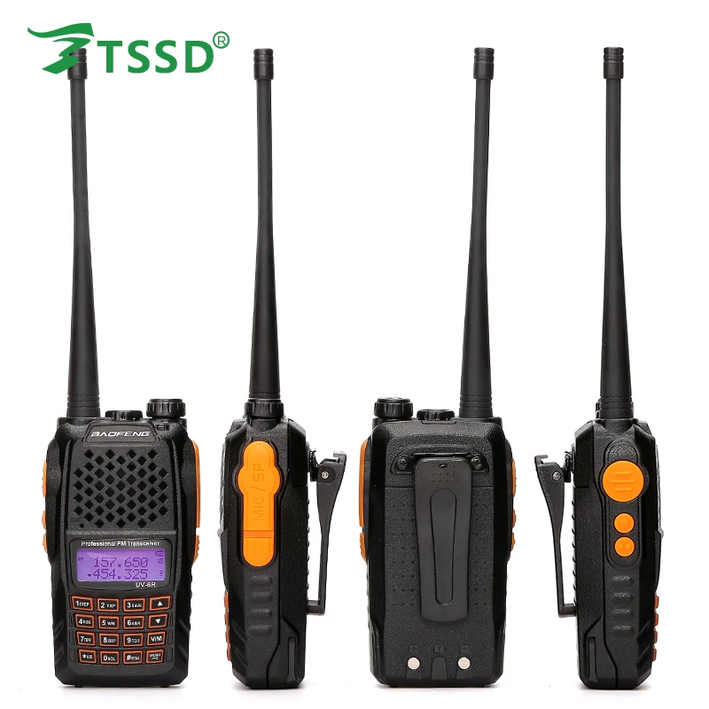 Original BF-UV6R Walkie-Talkie Civil Hand-operated 5W Hotel Construction Self Drive Tour Multi-purpose Two Way Radio