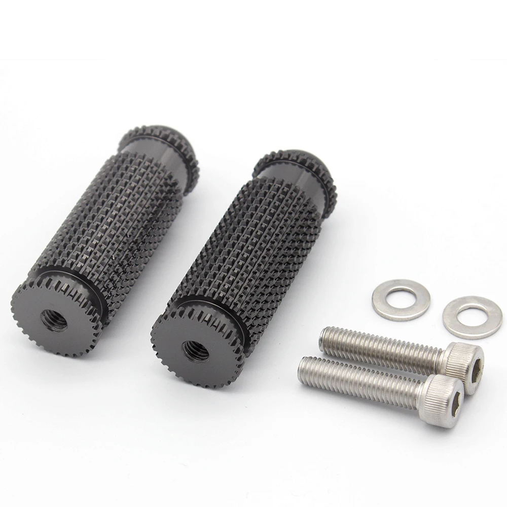 8MM Universal CNC Motorcycle Rearset Footrests Knurling Footpeg Foot Pegs Pedal For Yamaha YZF R25 R3 MT-25 2015 - 2023