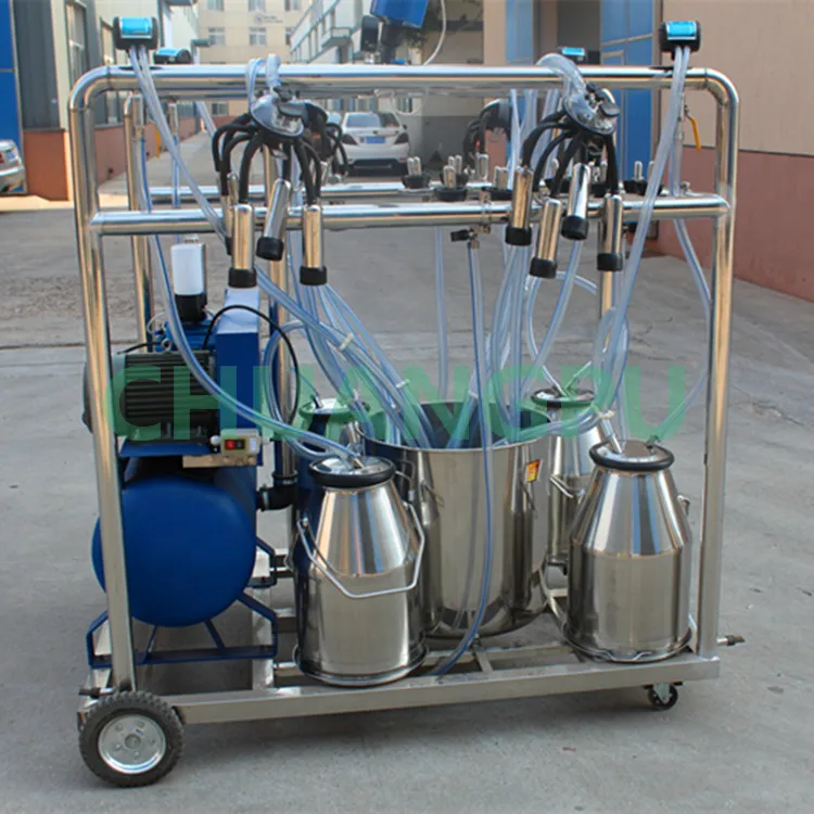 New Type Portable Milk Milking Machine for Goat Dairy Farm