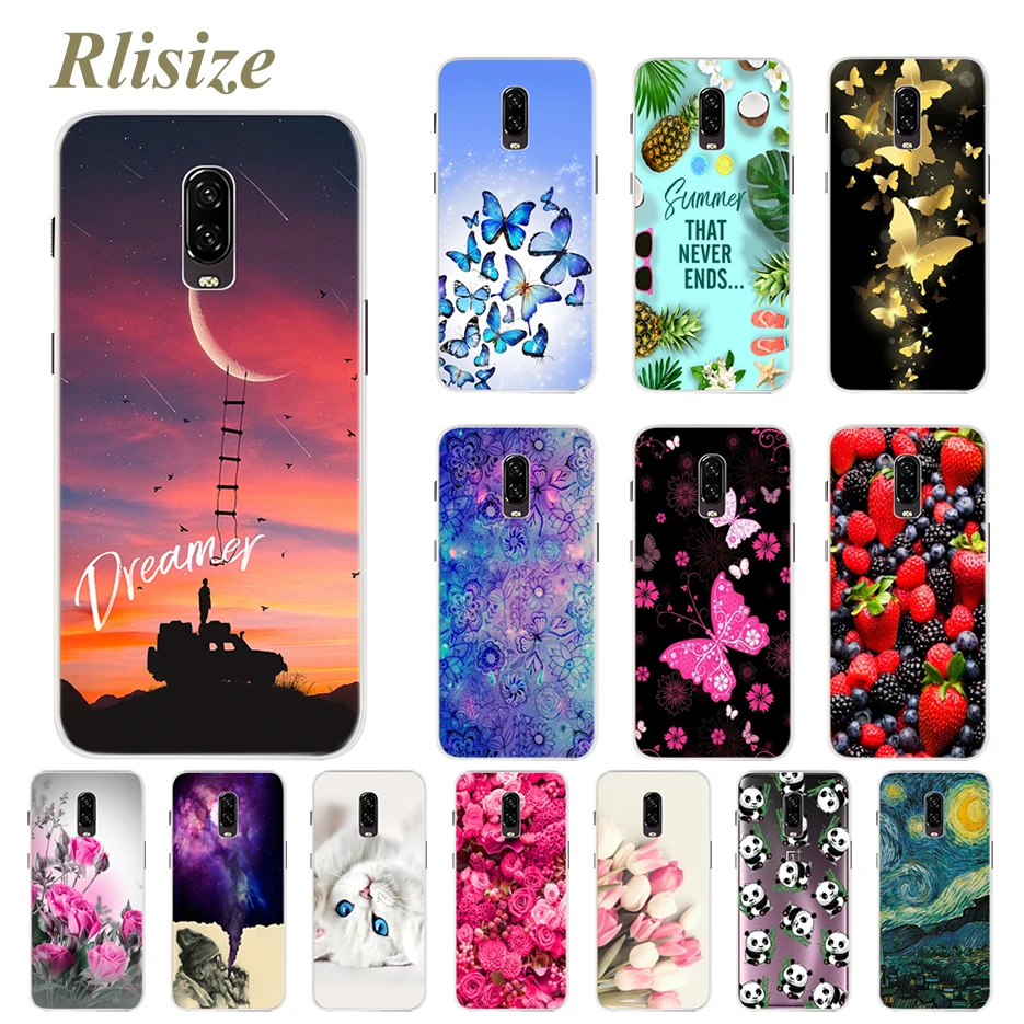 For OnePlus 6T Case Soft Silicone Shockproof Back Cover Cases for OnePlus 6T One Plus 6 T A6010 A6013 Oneplus6T Phone Case Coque