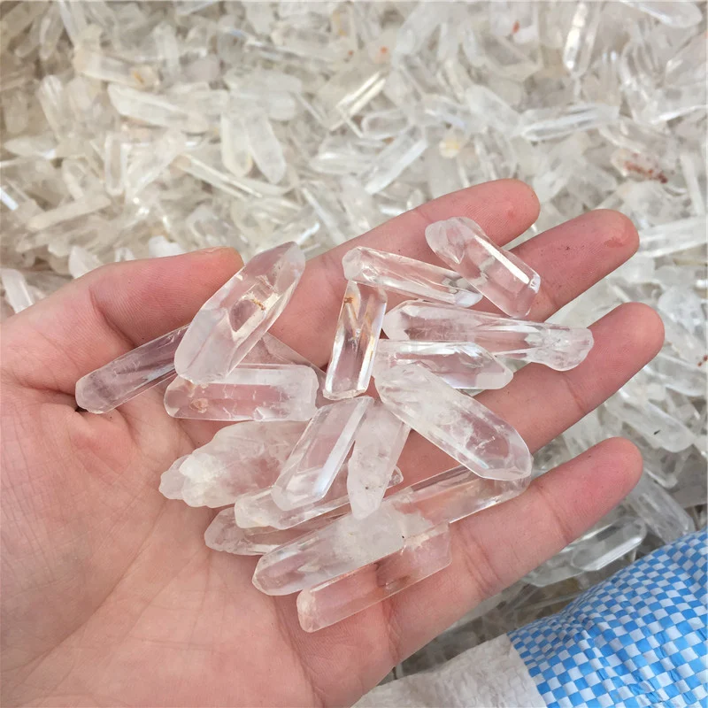 

1LB small thinNATURAL QUARTZ CRYSTAL RAW POINTS SHARDS