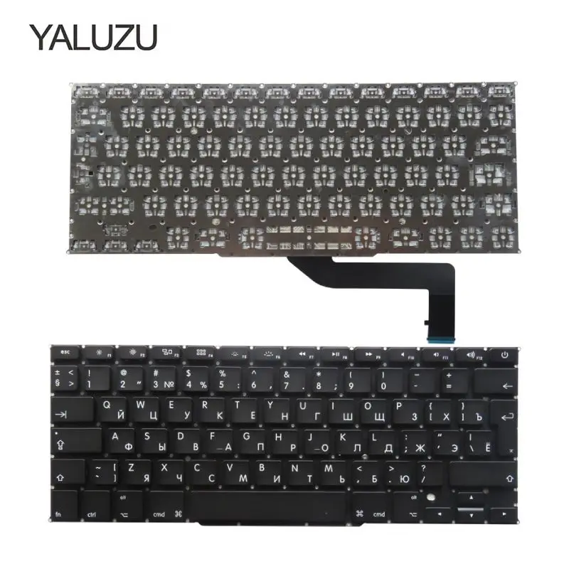 

New For Apple Macbook Pro Retina 15" A1398 Russian Laptop Keyboard ME663 MGXA2 MGXC2 For Pro MC975 MC976 ME664 ME665 RU