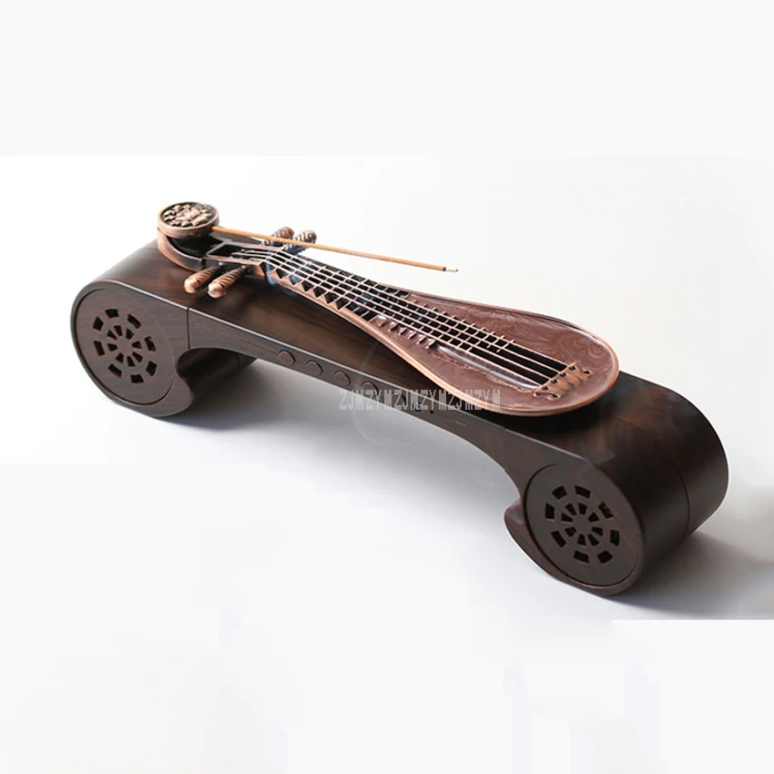 

Creative Classical Music Player Lute Electric Music Censer Bluetooth-compatible Incense Burner Sandalwood Smoke Holder +8GB Card