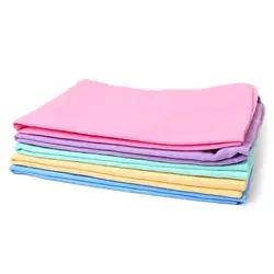 66*43*0.2cm PVA Buckskin Dog Cat Cleaning Necessary Pet Drying Towel Ultra-absorbent Dog Bathing Towel Pet Dogs Supplies