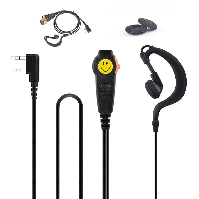 

SOCOTRAN PMLN53968 walkie talkie Earpiece Adjustable G-Style Earpiece Dual PTT & Mic K plug for SOCOTRAN SC-600 SC-508 SC-308