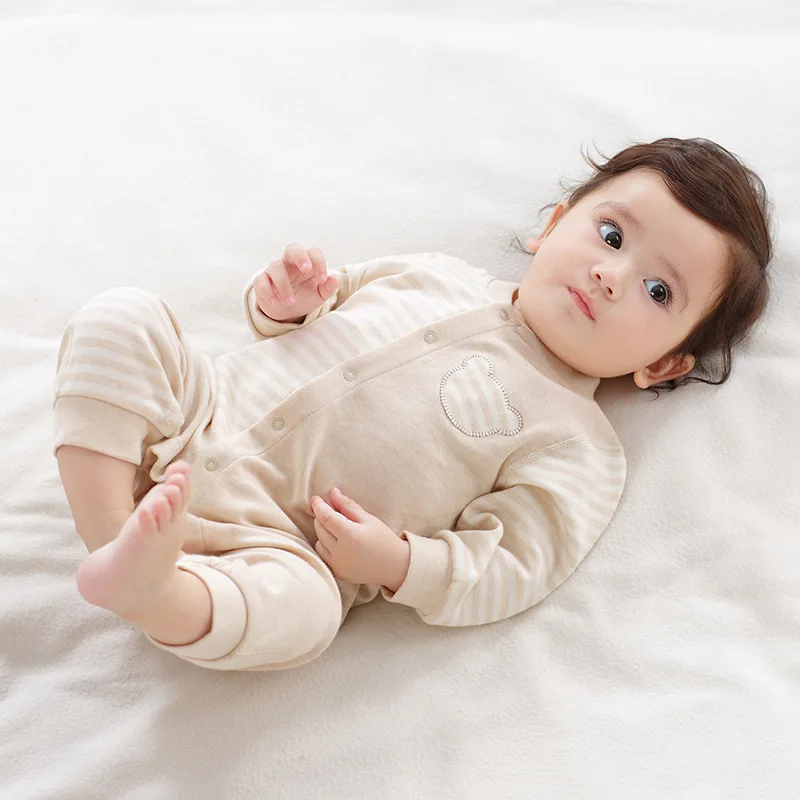 

Baby Romper Long Sleeve Organic Cotton Baby Romper Boys Girls Autumn Jumpsuit One-Pieces Outfits Newborn Clothing Unisex Cute