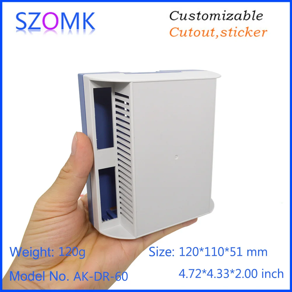 din rail plastic energy meter junction housing power supply instrument case enclosure 10 pcs 12011051 mm szomk hot sales 01