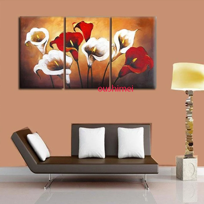 

Hand Painted Home Decor Picture Landscape Art Paintings Modern Abstract Lily Paintings For Living Room Hang Pictures