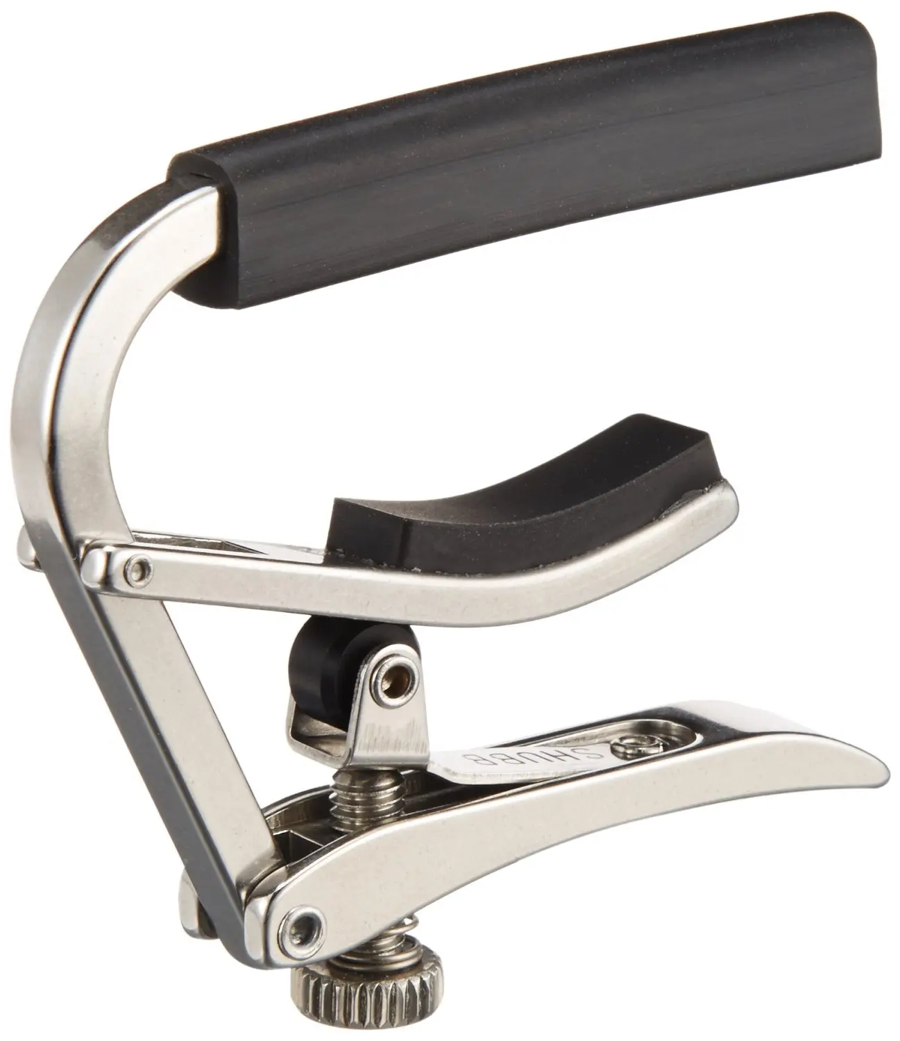 Shubb S1 Deluxe Stainless Steel Guitar Capo for Steel String Guitars, Made in USA Capotraste