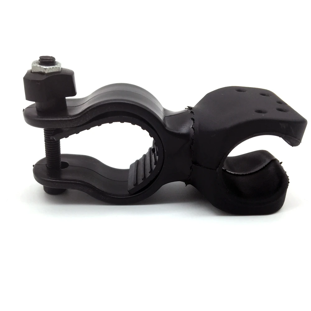 Nuovo aggiornamento 360 girevole bici LED torcia staffa di montaggio Flash torcia supporto luce anteriore Clip morsetto lanterna accessori per