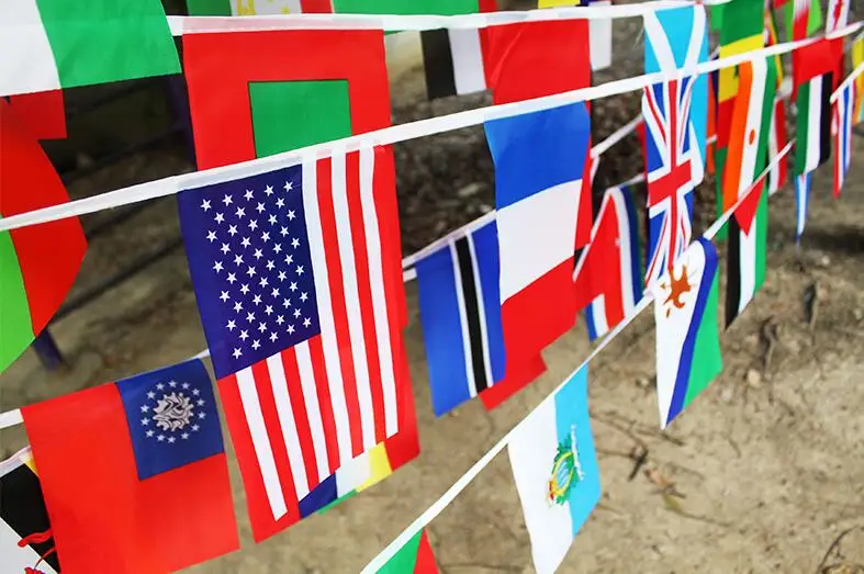 xvggdg   ,Custom 14*21cm/20*30cm  string flags  any your design any flags for bar and party decoration