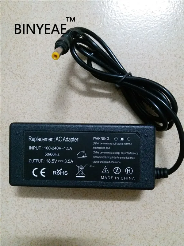18.5v 3.5a 65w adaptador de alimentação ca para hp officejet h470 h450 h460 g14 impressora