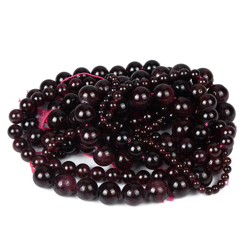 High Quality Red Garnet Stone Blue Aventurine Women Jewelry Fashion Making Loose Beads 4 6 8 10 12mm