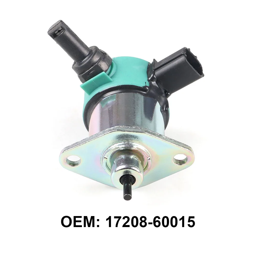 Detalle 2 de Electroválvula 17208-60010 17208-60015 12V Stop Solenoid 17208-60016 For Kubota D1005 D1105, D905 Fuel shutdown Shut Off solenoid Gas y combustible
