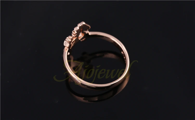 Ajojewel Rose Gold-color Woman Ring Cute Horse Animal Jewelry Unique Gifts