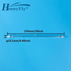 HoneyFly 3pcs Lineare 254 millimetri Lampada Alogena Lampadine J254 R7S 220 V/110 V 1000W 1500W doppio Attacco Filamento di Inondazione Luci del Tubo di Quarzo