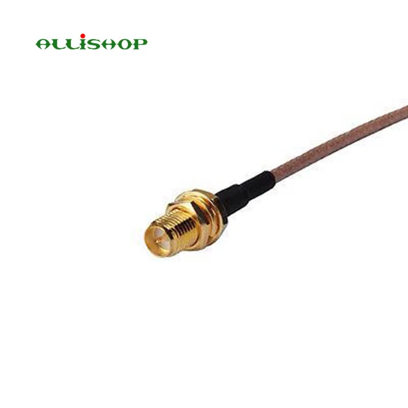 ALLiSHOP 0-6Ghz pigtail RP SMA female brooches plug to RP SMA female brooches plug low loss RG316 cable for FPV wifi router