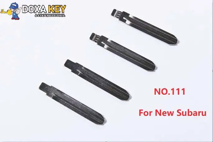 (10Pcs) NO.111 Sleutelblad Flip Floding Blade Autosleutel Leeg Voor Nieuwe Subaru Vervanging