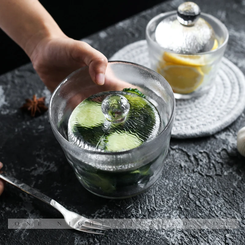 Nhật Bản Thủy Tinh Dày Món Dưa Muối Xe Tăng Hạng Nặng Dưa Muối Hũ Dưa Ternips Babbage Chai Kim Chi Lon Dưa Chuột Muối Cà Rốt, Đựng Dụng Cụ