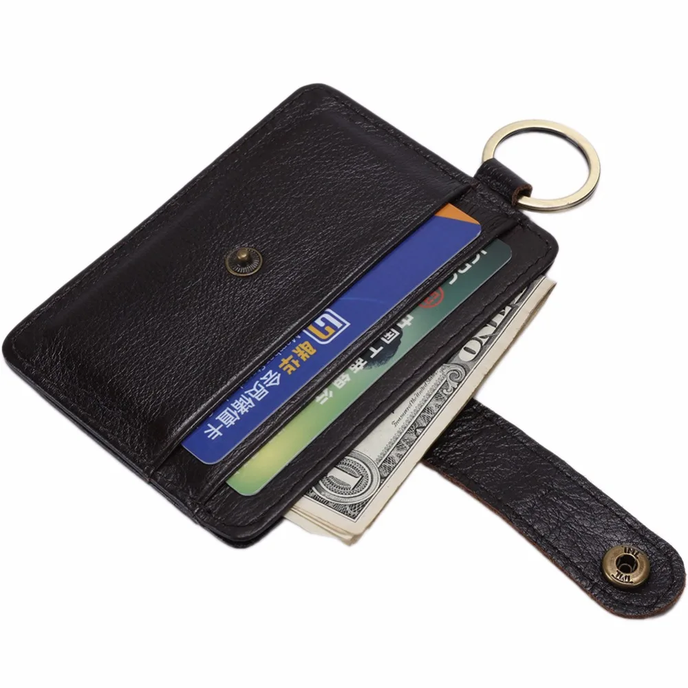 Credit Card Holder Men Slim Anti Protect Travel ID Cardholder Cowhide Genuine Leather RFID Theft Protect Wallets Coin Purse