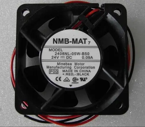 

Original authentic NMB-MAT 2408NL-05W-B50 6020 0.09A60*60*20MM 24V 2 wire inverter cooling fan
