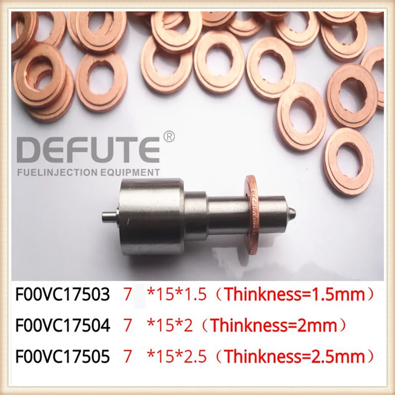 copper shim F00VC17503 clip washer F00VC17504 nozzle copper washer F00VC17505 copper gasket for common rail injector