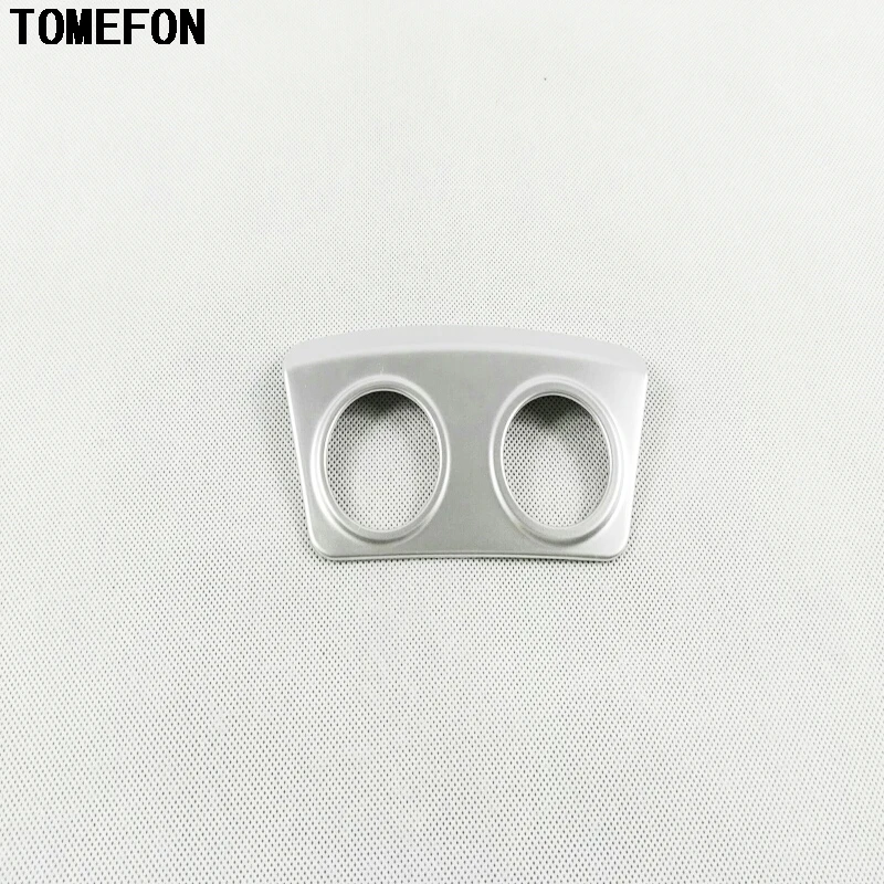 TOMEFON For Kia Sportage QL 2017 2018 ABS Chrome Rear Armrest Box Cigarette Lighter Trim Cover Center USB Panel Interior Styling