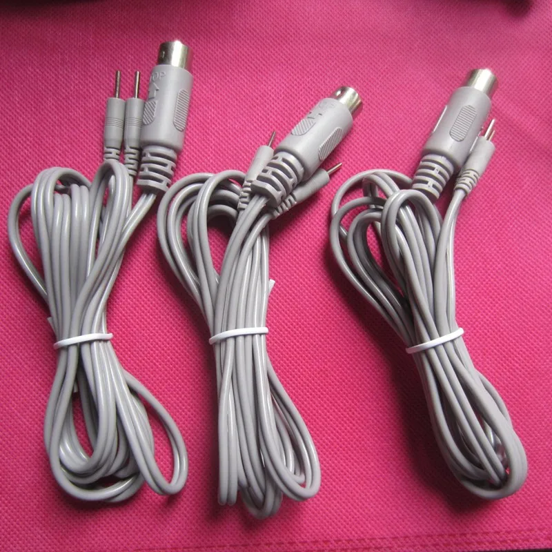 10pcs Electric Wire Lines Electrode Connector Cables for Micro Current EMS Electrode Massage Machine