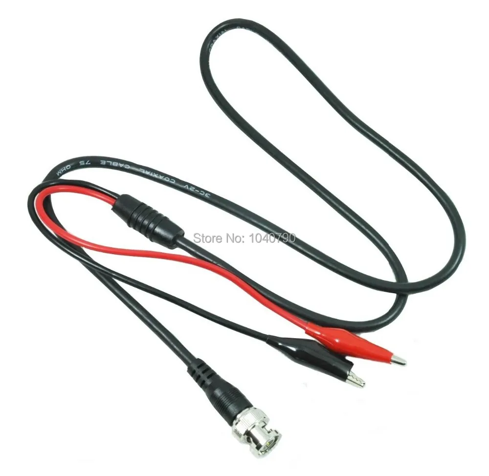 2pcs/lot for BNC Q9 dual banana plug and Alligator clip to Oscilloscope test probe cable