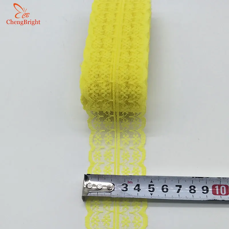 ChengBright Nice 10 Yards Lace Ribbon Lace Trim Fabric DIY Embroidered White lace trimmings for sewing accessories Decoration