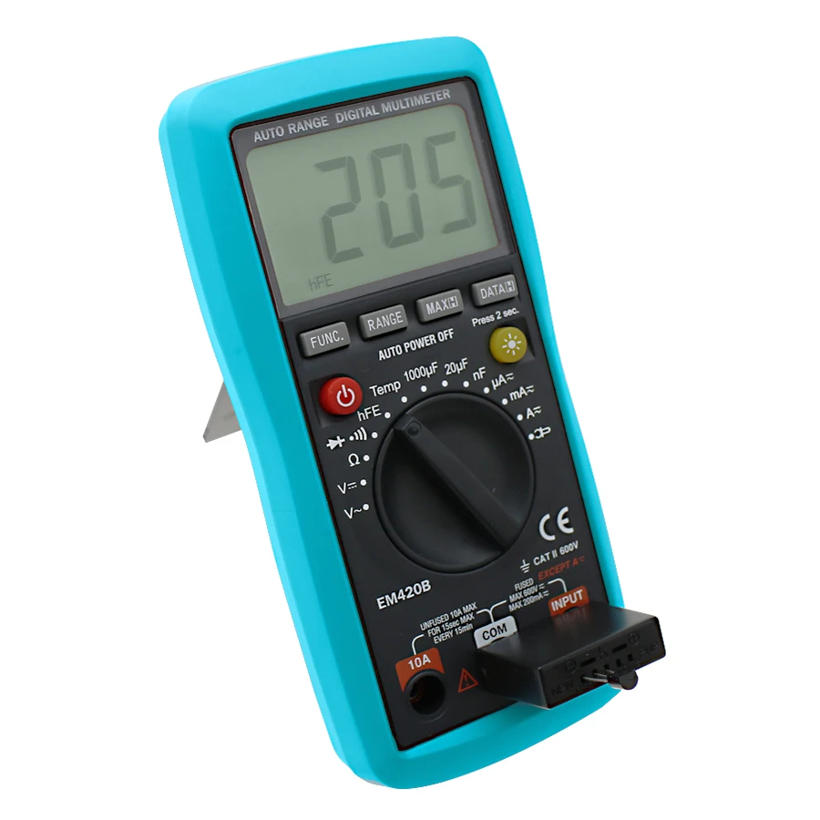 all-sun EM420B Digital Multimeter Continuity Diode Transistor Capacitance Tester Measuring Current With AC/DC Multimeter