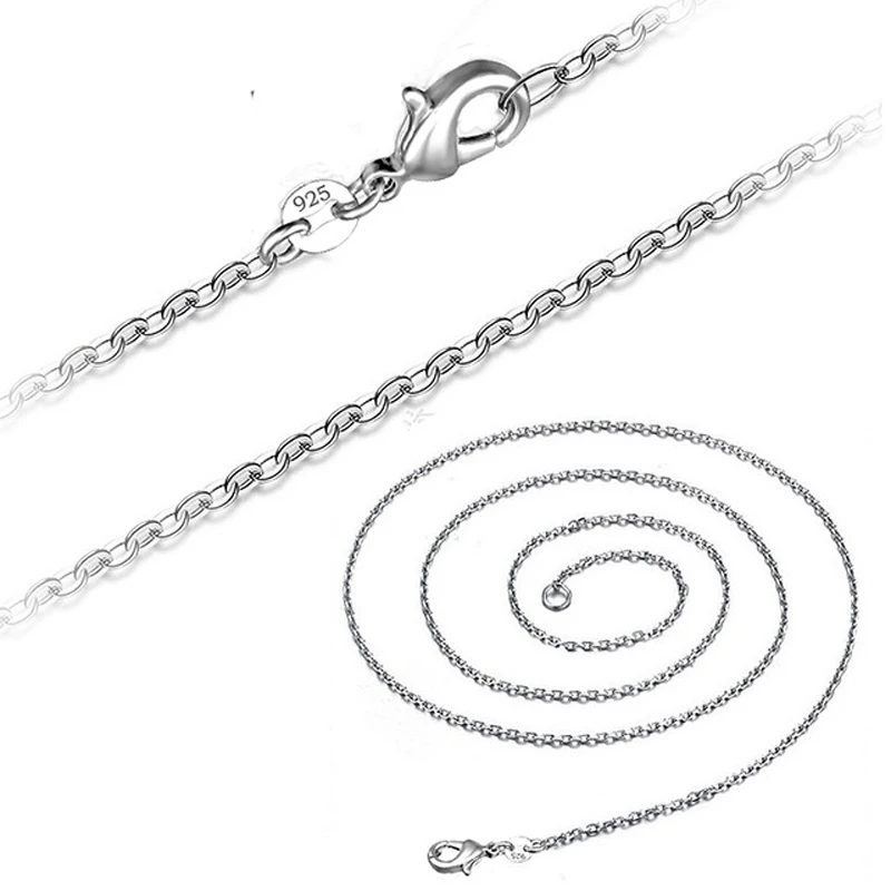10pcs/lot Promotion! wholesale 925 sterling silver necklace, silver fashion jewelry Snake Chain 1mm Necklace 16 18 20 22 24\