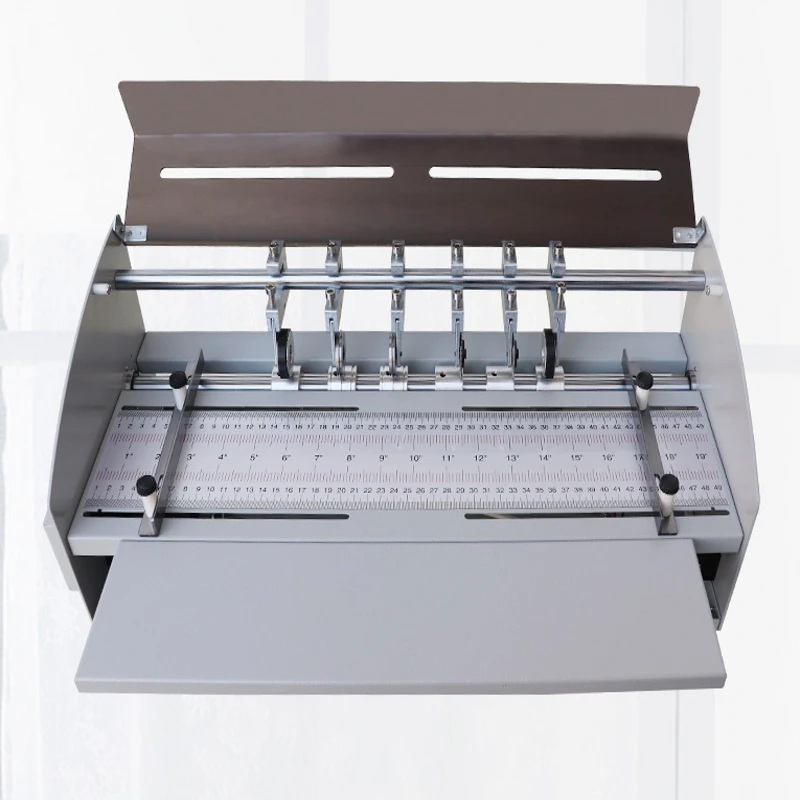 

Upgrade 18.5inch 470mm Electric Paper Creaser Scorer Perforator Cutter Combo + 4 Sets Additional Perforating Blades