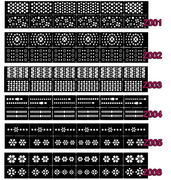 50ชิ้นผสมdesgins diecutลายฉลุเล็บ3dเล็บสติ๊กเกอร์เล็บตกแต่งเล็บเครื่องมือ