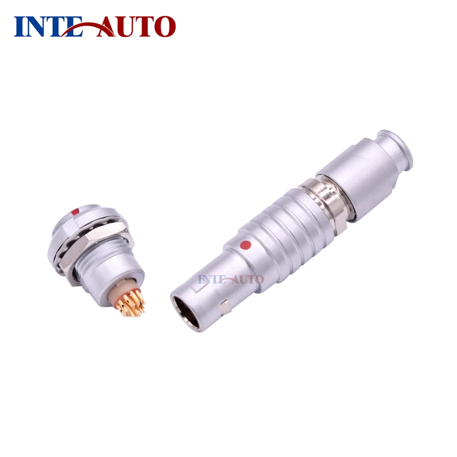 10 Pin Circular Connector, Metal Electrical Male Female Plug and Receptacle, FGG.1B.310 ECG.1B.310