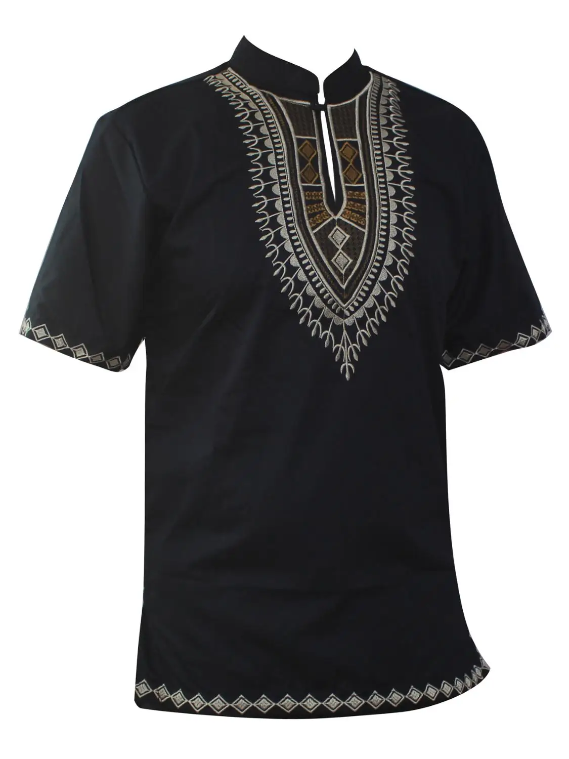 Dashikiage men African clothes africain Tops afrique Short Sleeved Caftan Shirt