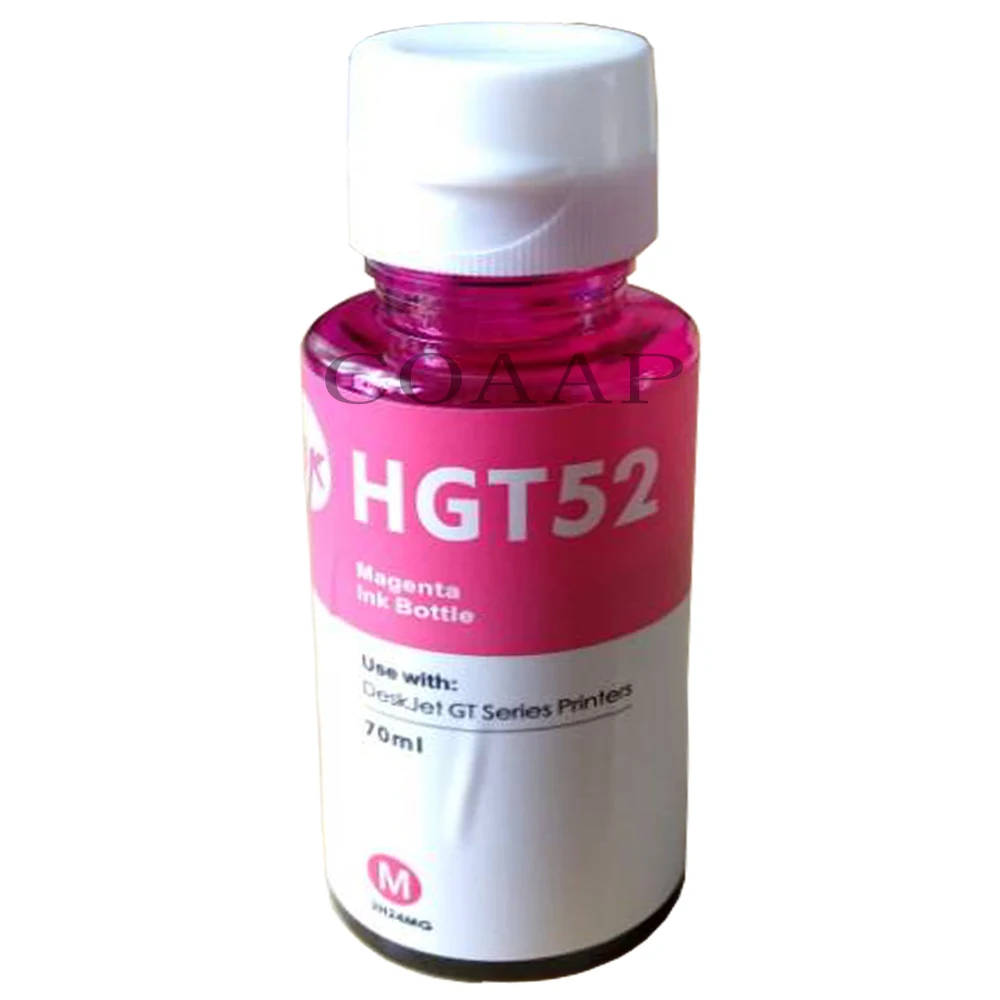 90MLor70ML/ Bottle Universal Dye Ink For HP GT51 GT52 GT5810 GT5820 Series Inkjet Printer For GT 51 52 5810 5820 Refill Dye ink