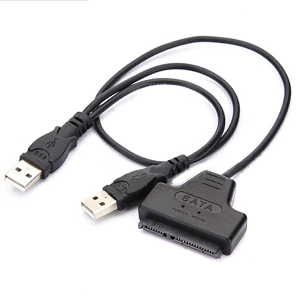 2.5 inch HDD Hard Disk Drive Sata Cable USB 2.0 to SATA 7+15 Pin 22Pin Adapter Cable