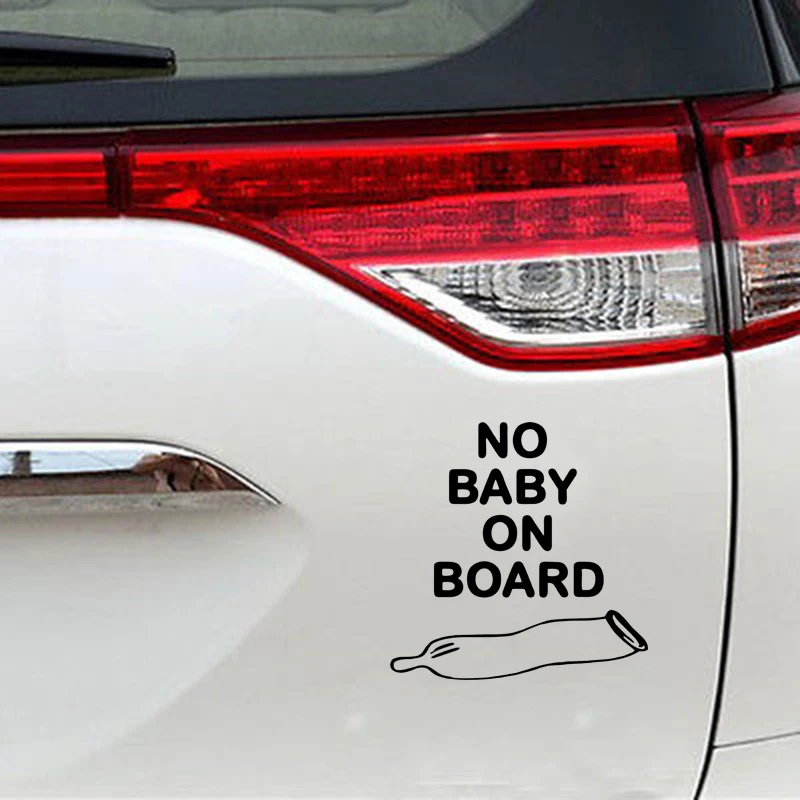 15 * 15CM without baby present, condom fun window bumper vinyl accessories car stickers