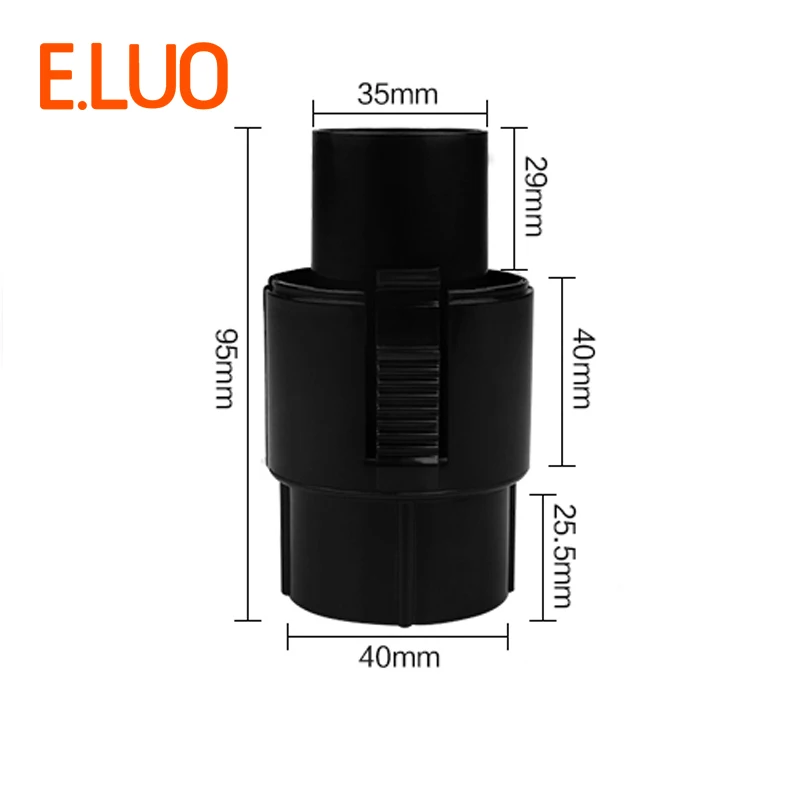 PP Plastic Vacuum Cleaner Connector Outer Diameter 35mm For Inner Diameter 32mm Outer Diameter 39mm Hose Accessories