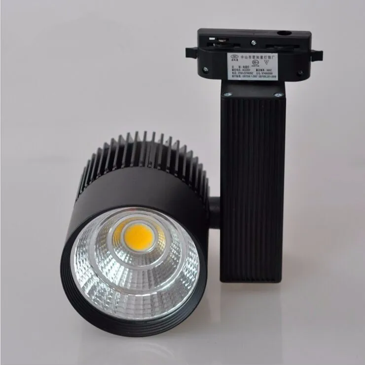 

High Quality 40W COB Led Track Light Spotlight for Exhibition Hall Show Room Clothing Shoes Stores Shops Commerical Lighting