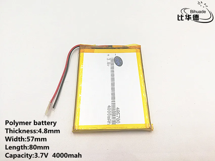 Good Qulity 3.7V,4000mAH,485780 Polymer lithium ion / Li-ion battery for TOY,POWER BANK,GPS,mp3,mp4,