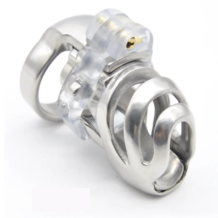 Stainless Steel 3D Male Short Cock Cage Detachable PA Lock Substitutable Nail Penis Ring Chastity Device BDSM Sex Toy A359