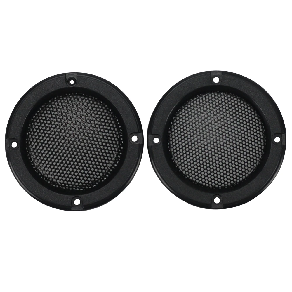 GHXAMP 2PCS 2 inch Black Car Speaker Grill Mesh Enclosure Net Protective Cover DIY Speaker Accessories